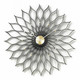 George Nelson Sunflower Clock - Black Ash / Brass