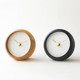 Hanamokko Suishou Table Clock - Crystal - Natural and Black