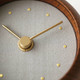 Hanamokko Usuzumi Table Clock - Light Ink - Brown (detail)