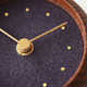 Hanamokko Kodaimurasaki Table Clock - Ancient Purple - Brown (detail) Hanamokko Kodaimurasaki Table Clock - Ancient Purple - Brown (detail)