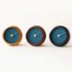 Hanamokko Gunroku Table Clock - Blue Green