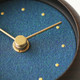 Hanamokko Gunroku Table Clock - Blue Green - Black (detail)