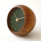 Hanamokko Iwatsubaki Table Clock - Deep Green - Brown Hanamokko Iwatsubaki Table Clock - Deep Green - Brown