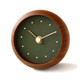 Hanamokko Iwatsubaki Table Clock - Deep Green - Brown Hanamokko Iwatsubaki Table Clock - Deep Green - Brown