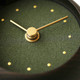 Hanamokko Iwatsubaki Table Clock - Deep Green - Black Hanamokko Iwatsubaki Table Clock - Deep Green - Black