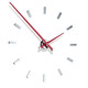 Tacón with red lacquered walnut hands and 12 stainless steel time signals