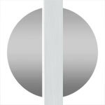 White Lacquered / Chromed Brass