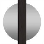 Black Lacquered / Chromed Brass