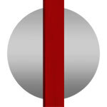 Red Painted / Chromed Brass