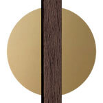 Walnut / Polished Brass