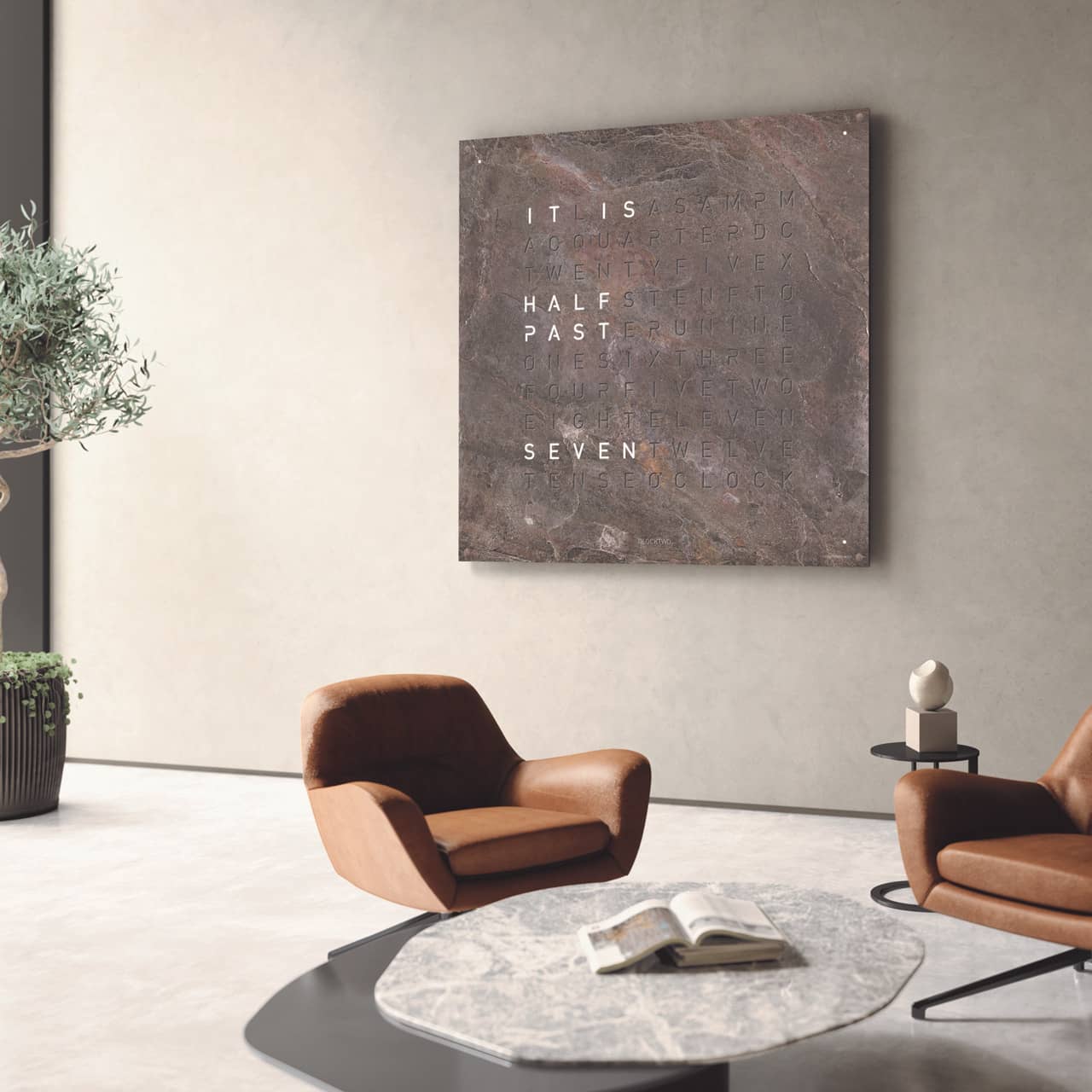 QLOCKTWO EARTH 180 Clock | 70.8