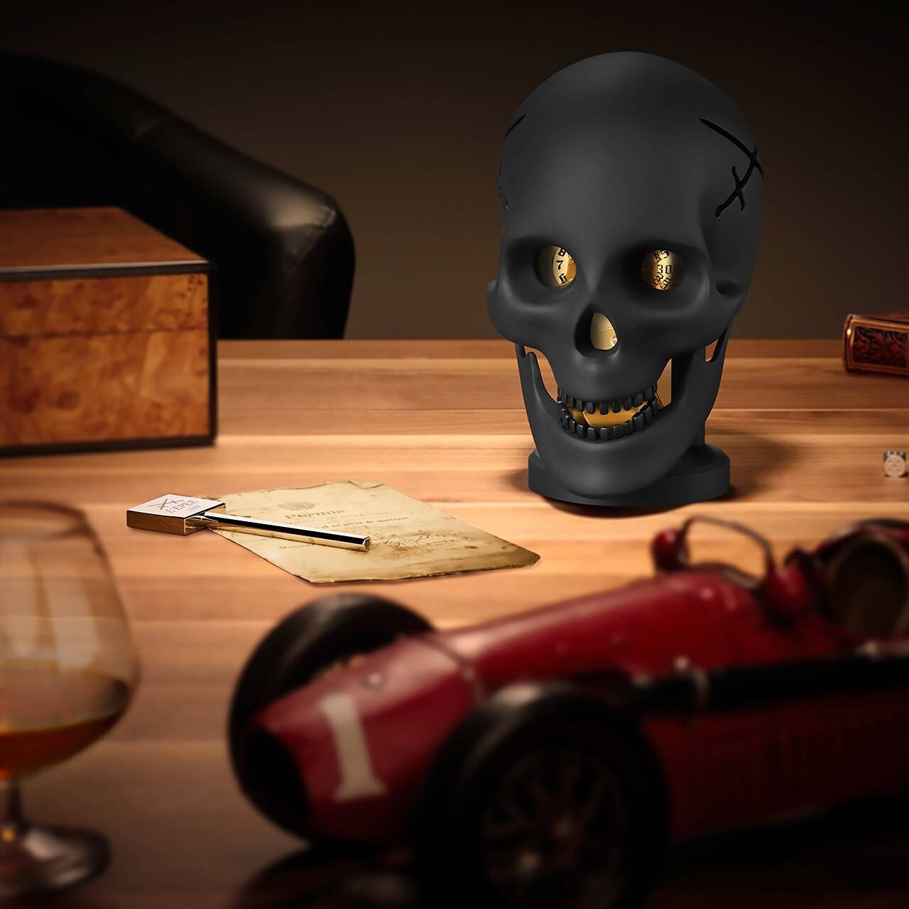 Skull Clock by L'Epée 1839 | Requiem | Modern Vanitas Art