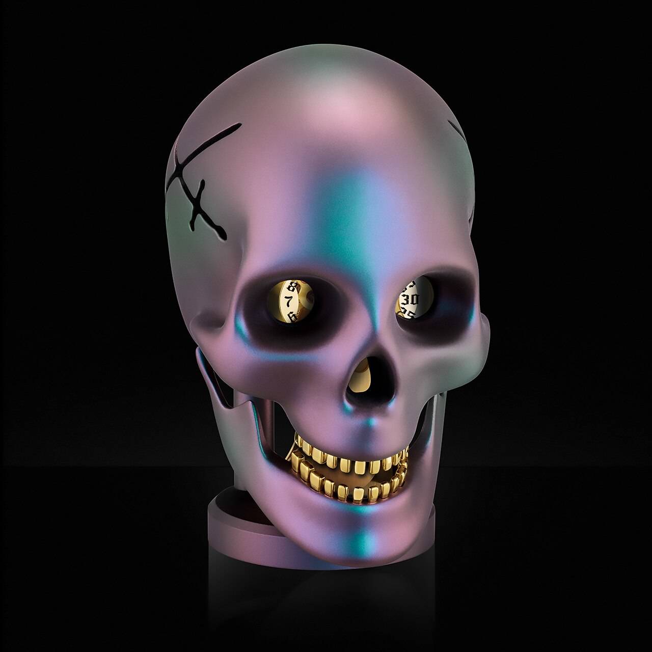 Skull Clock by L'Epée 1839 | Requiem | Modern Vanitas Art