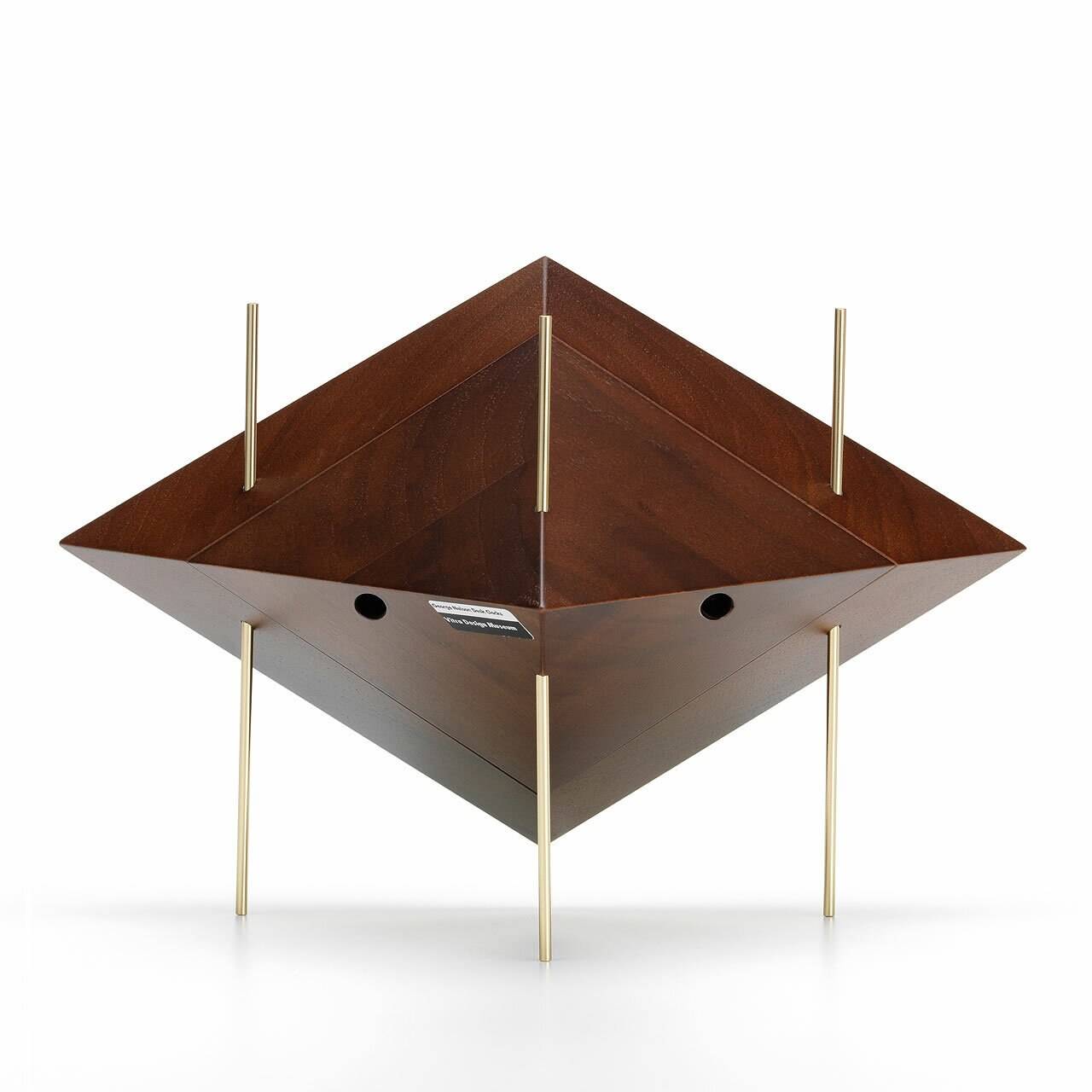 George Nelson Desk Clock ジョージネルソン ヴィトラ George Nelson Diamond Walnut Clock | Desk Clock by Vitra