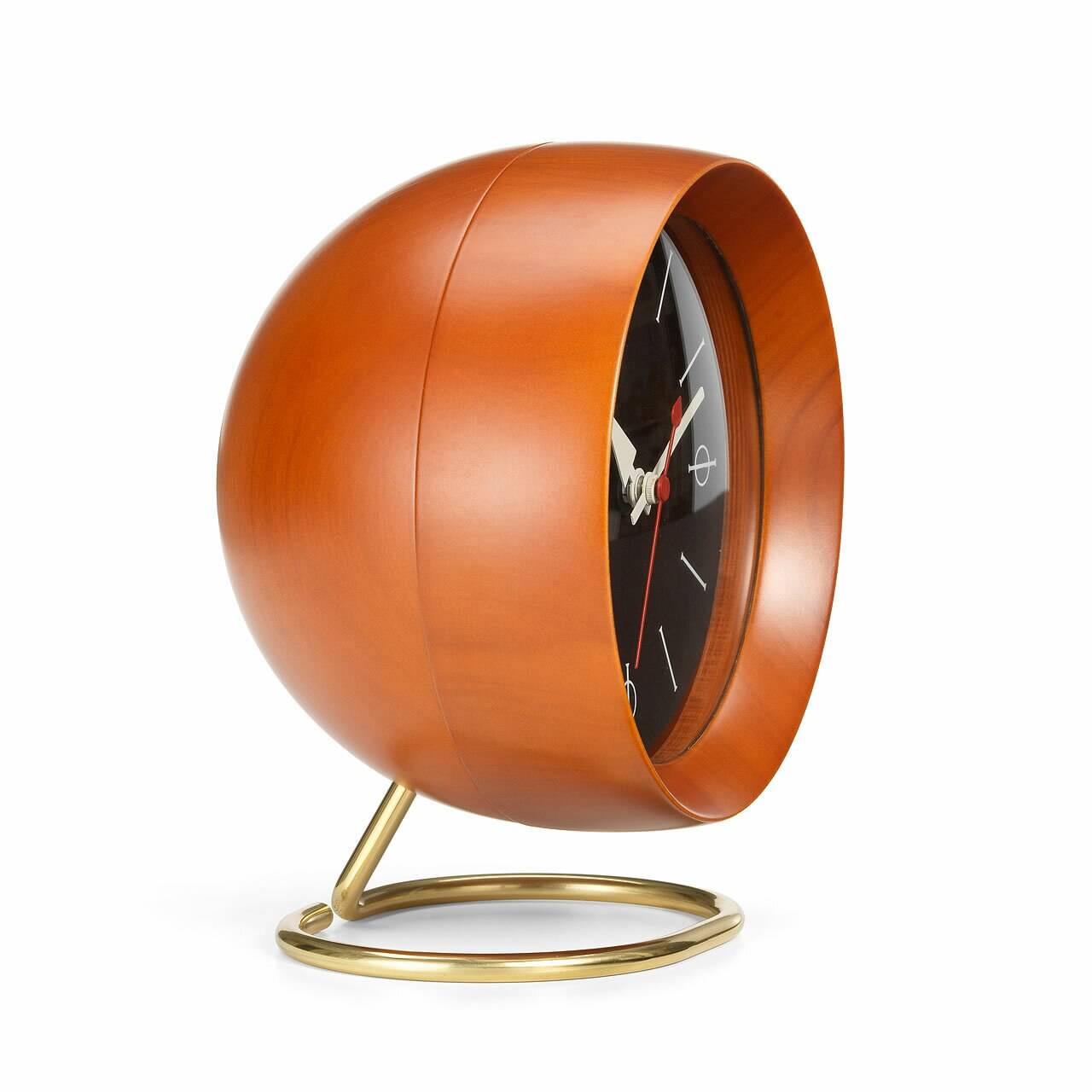 George Nelson Chronopak Clock by Vitra | Modern Walnut Desk Clock