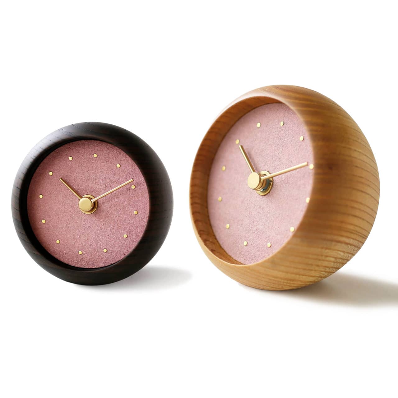 C-Brain Hanamokko Sakuranezu Table Clock | Cherry Blossom, Garnet