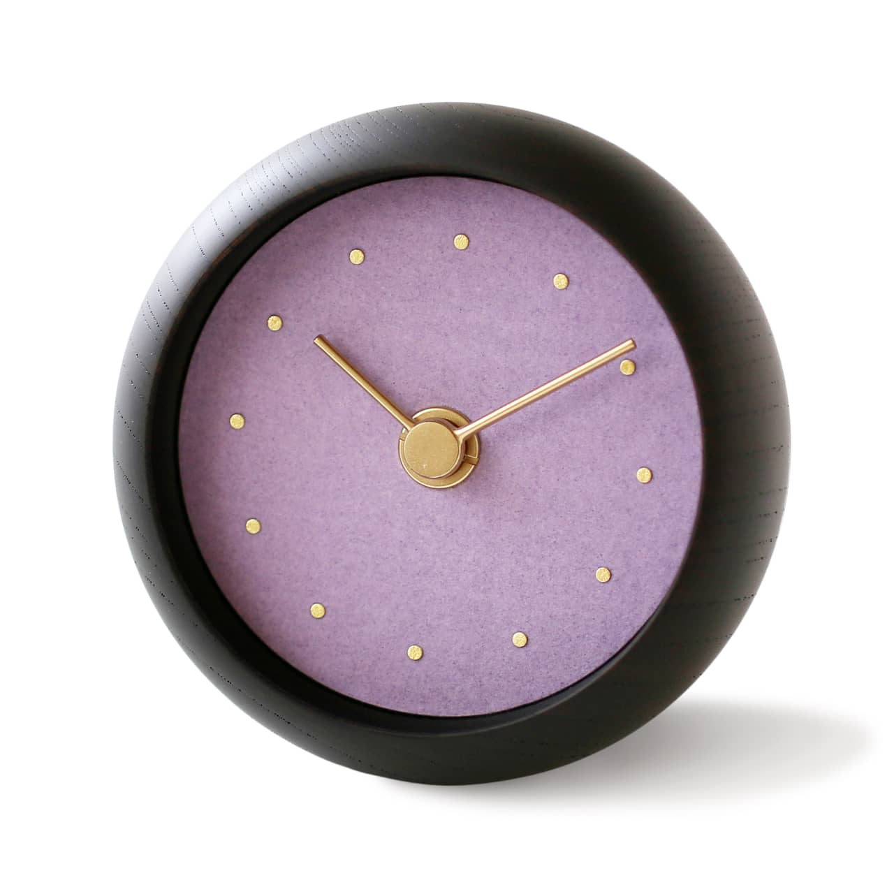 C-Brain Hanamokko Fujimurasaki Table Clock | Wisteria Purple