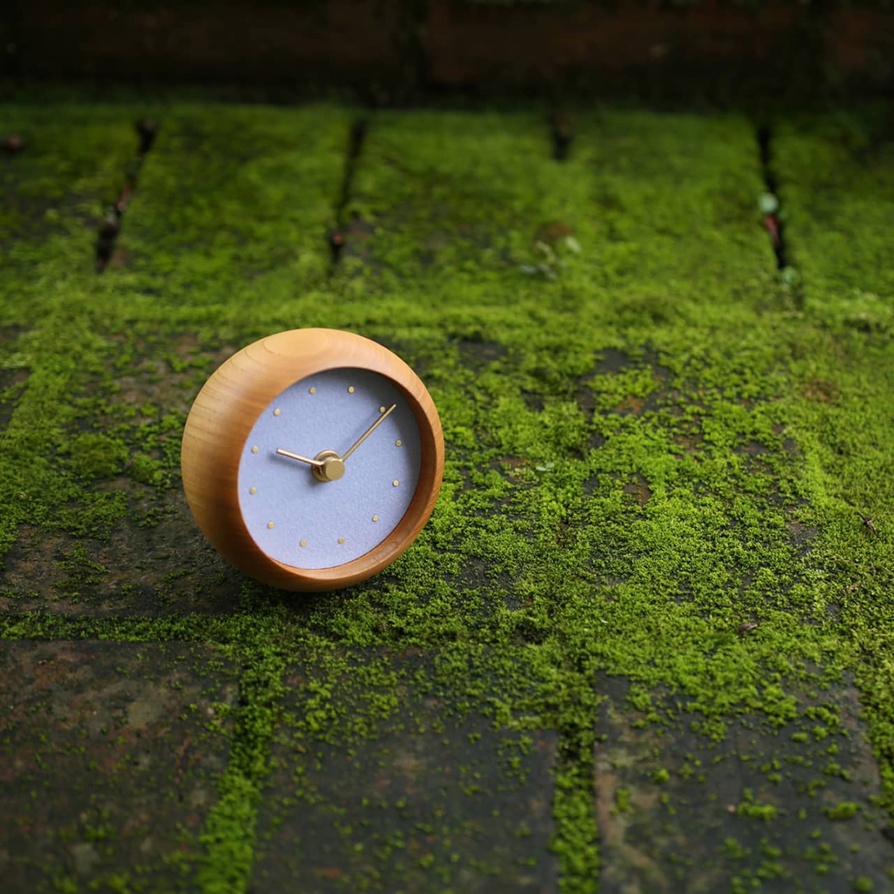 C-Brain Hanamokko Shiun (Cloud) Table Clock | Sodalite | US