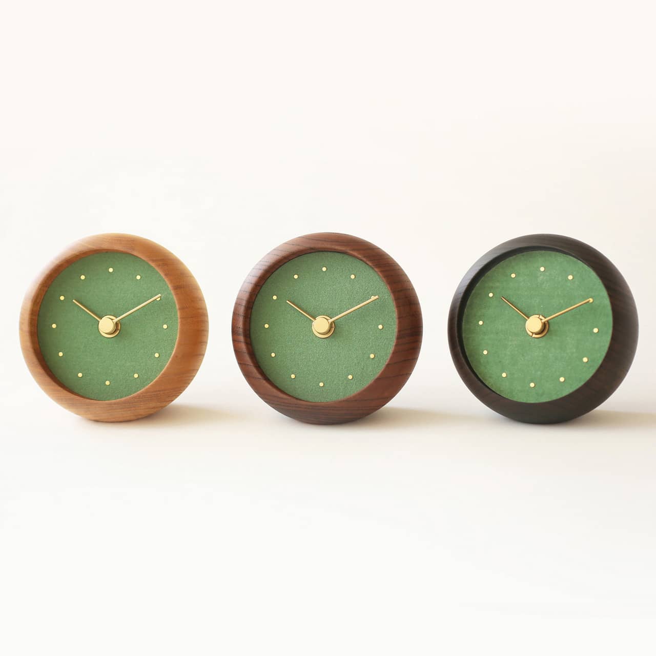 C-Brain Hanamokko Midorimenou (Green Agate) Table Clock