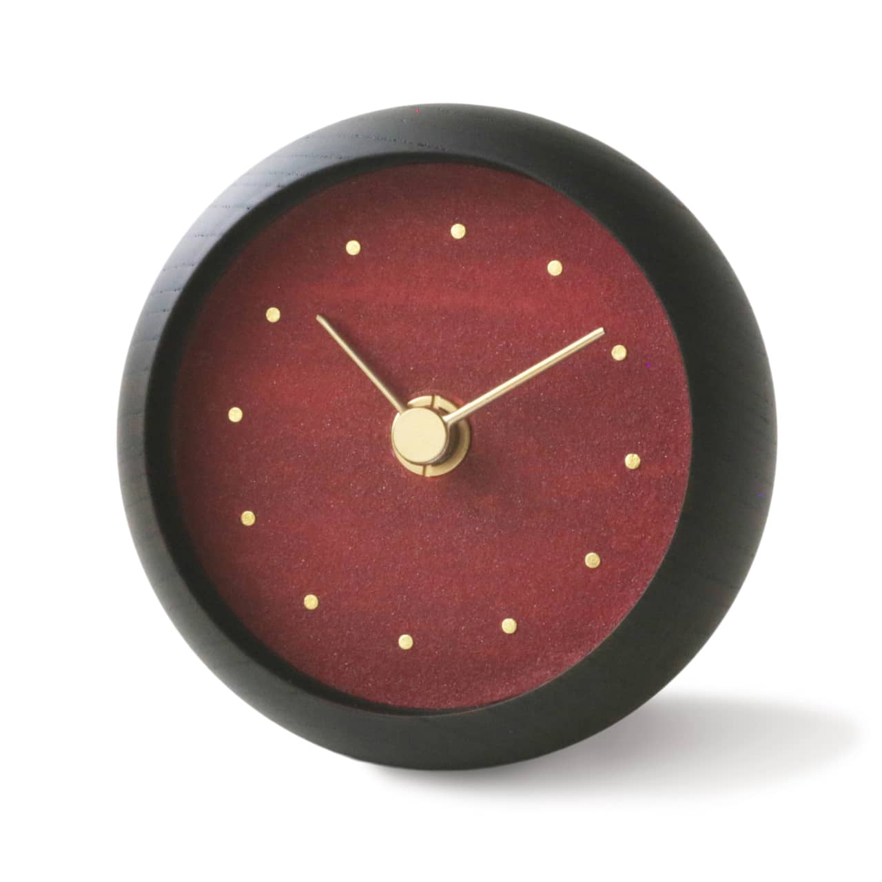 まちゃこ C-Brain Hanamokko Shinsha (Carmine) Table Clock | Cinnabar