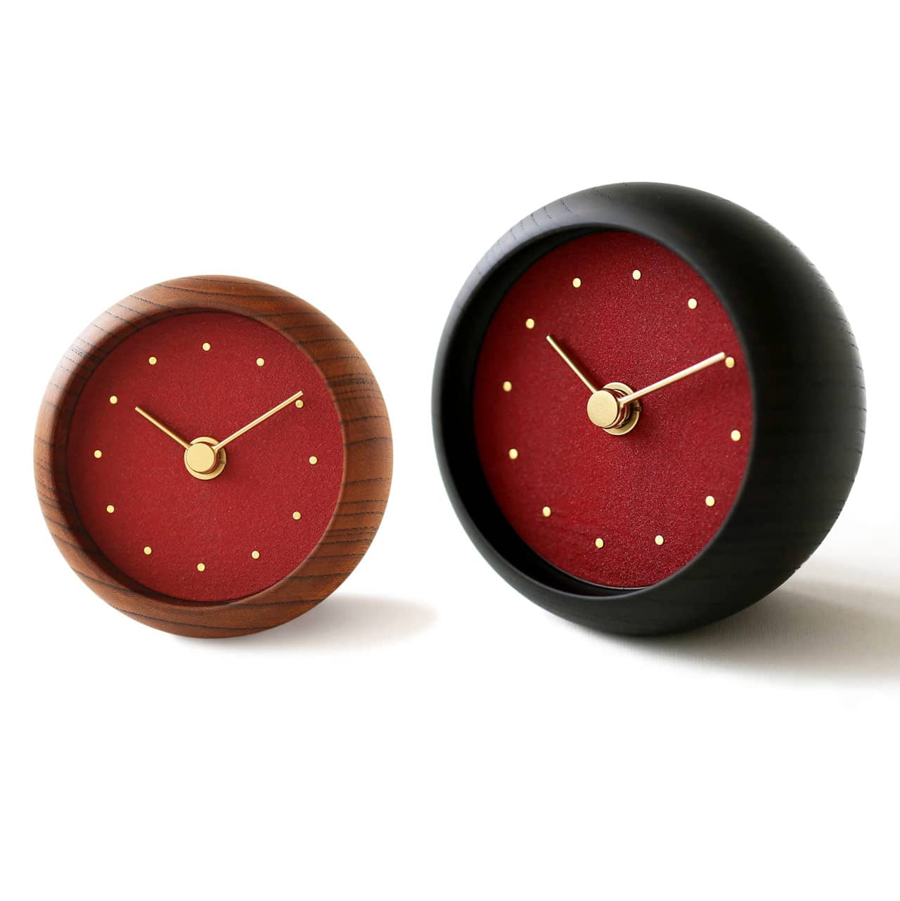 ワビサビダンゴ C-Brain Hanamokko Shinsha (Carmine) Table Clock | Cinnabar | US