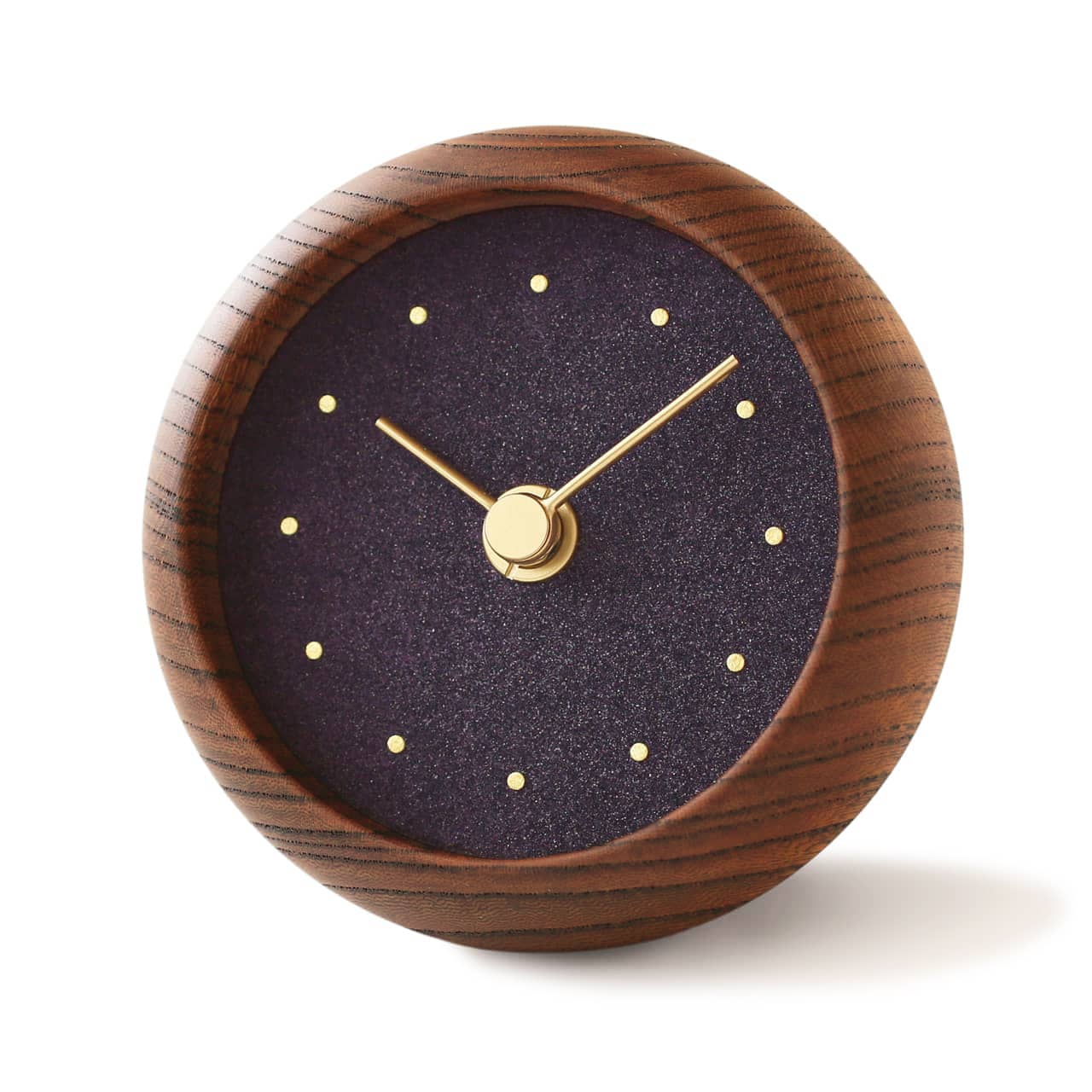 C-Brain Hanamokko Kodaimurasaki (Ancient Purple) Table Clock