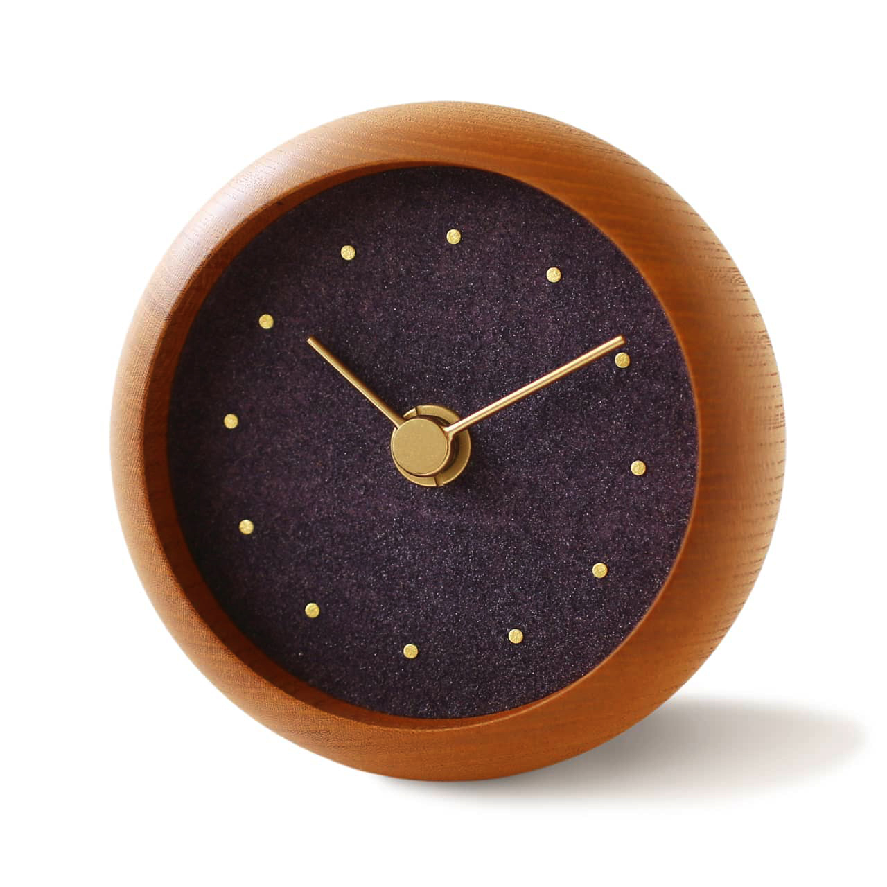 C-Brain Hanamokko Kodaimurasaki (Ancient Purple) Table Clock