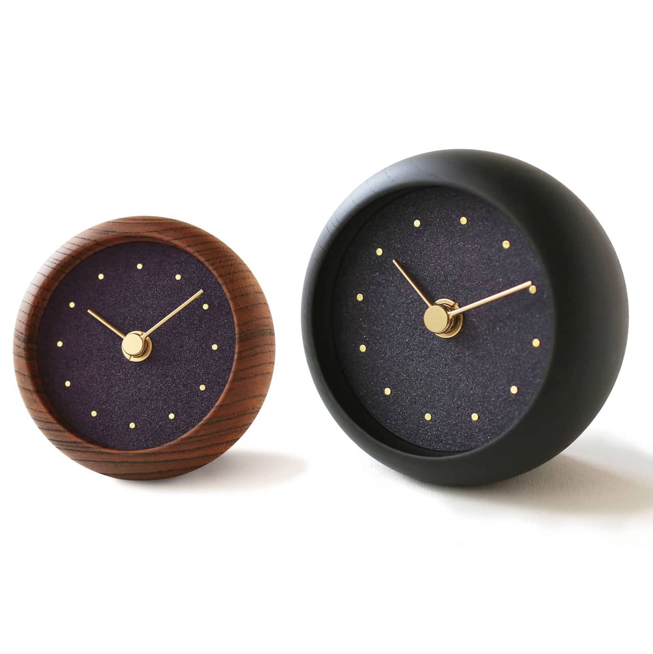 C-Brain Hanamokko Kodaimurasaki (Ancient Purple) Table Clock