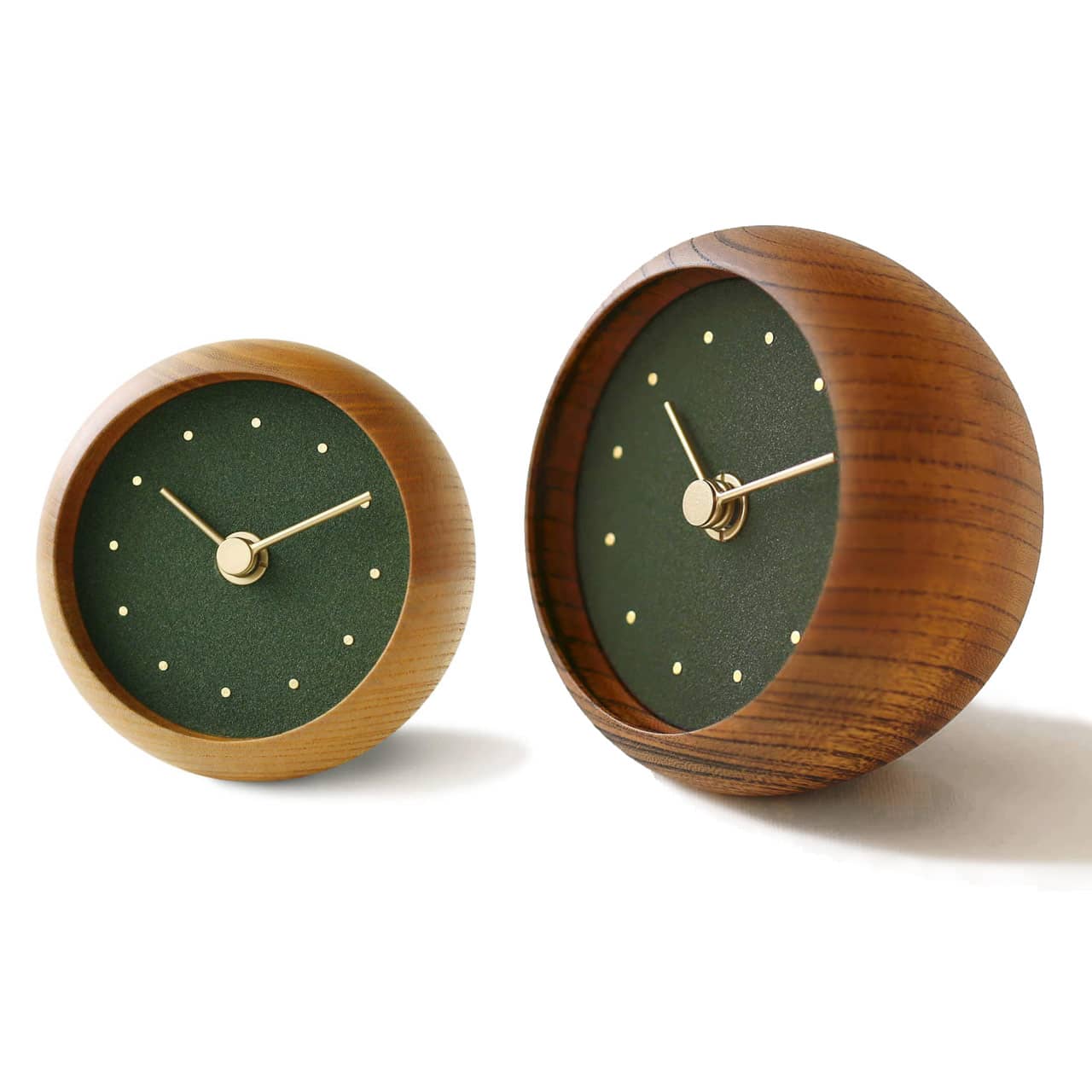 C-Brain Hanamokko Iwatsubaki (Deep Green) Table Clock | Aegirine