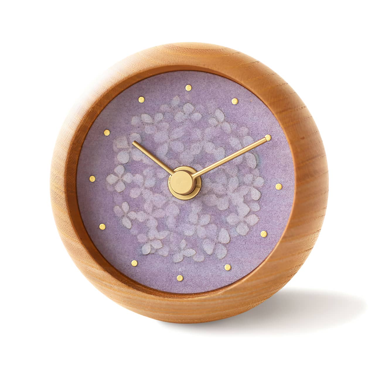 C-Brain Hanamokko Hydrangea Limited Edition Table Clock | US Retailer