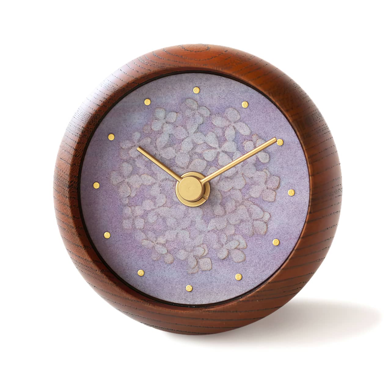 C-Brain Hanamokko Hydrangea Limited Edition Table Clock | US Retailer