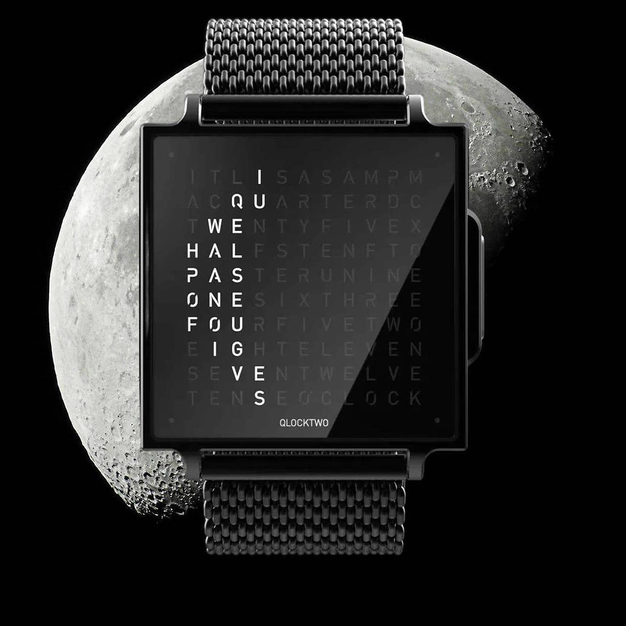 QLOCKTWO Watch | W | Black or Fine Steel | US Retailer