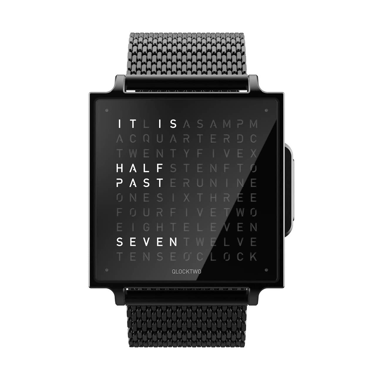 QLOCKTWO WATCH クロックツー ウォッチ QLOCKTWO Watch | W | Black or Fine Steel | US Retailer