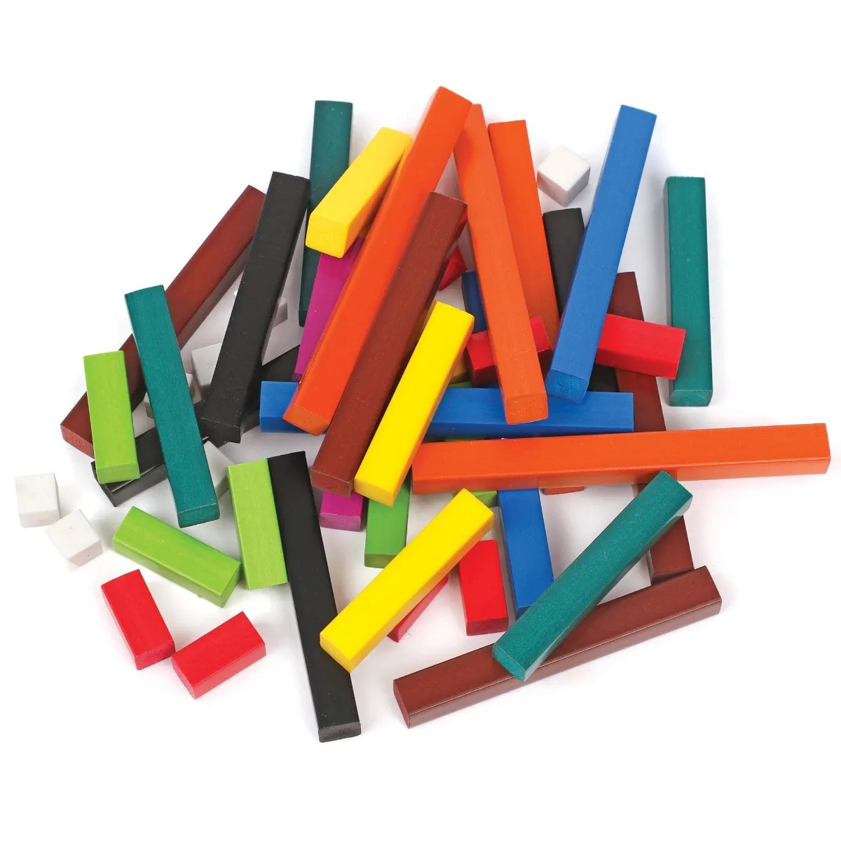 Cuisene Rods Learning Resources Wooden Cuisenaire Rods Introductory Set (in a tray ...