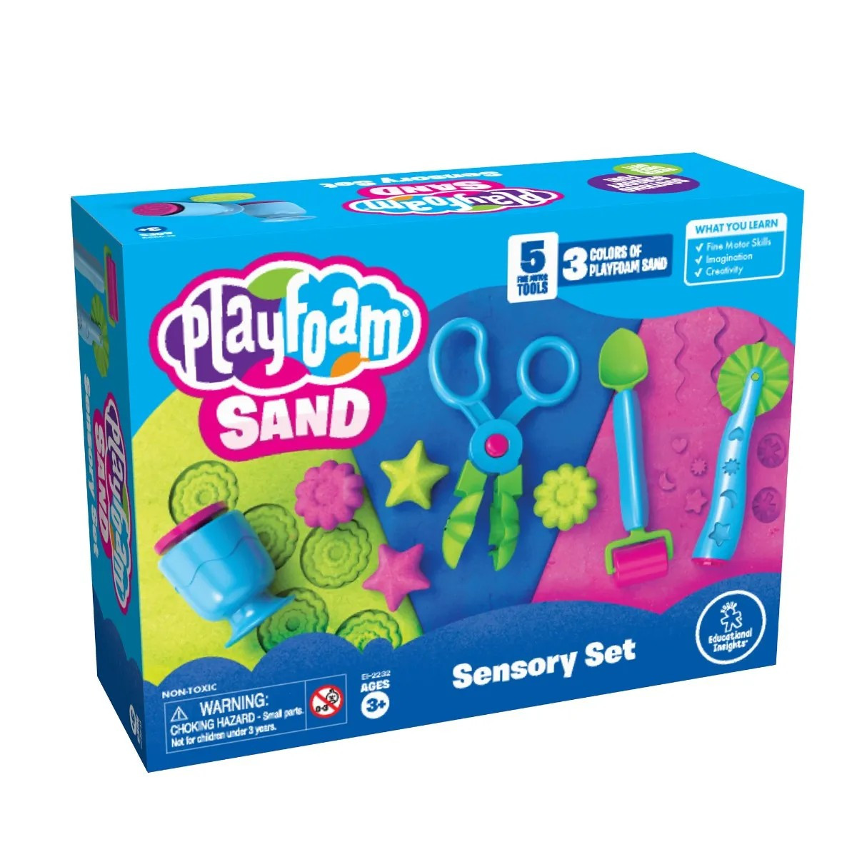 Playfoam Friandises - Sable Sensoriel Qui Ne Sèche Jamais - Lot De 3 Moules (glace, Beignet, Cupcake) - Créatif Dès 3 Ans