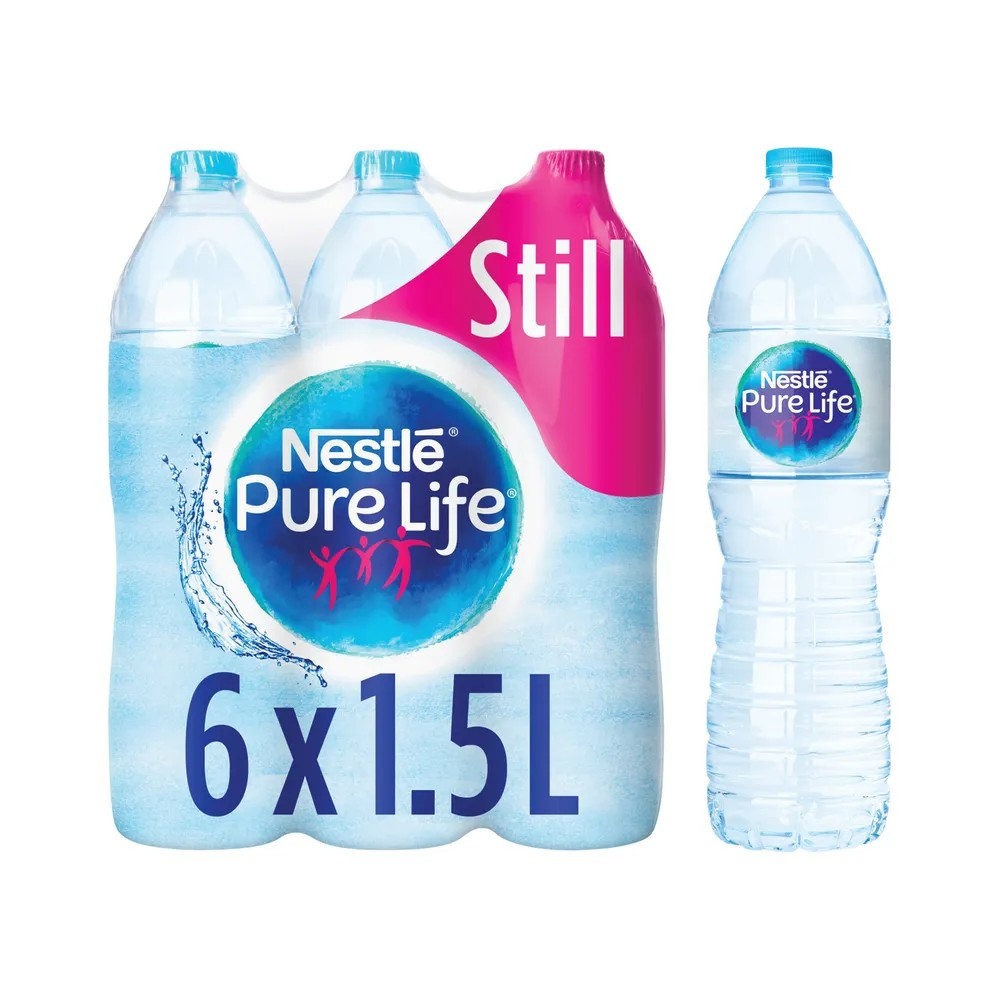 Nestle Pure Life Water 1.5 Litre Bottle (Pack of 6) 12395315 Nestle Pure Life Water 1.5 Litre Bottle (Pack of 6) 12395315