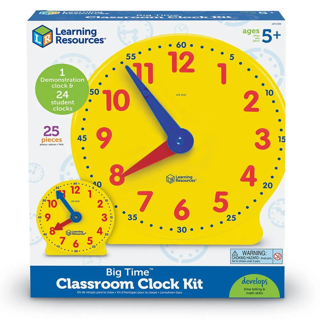 Learning Resources The Original Big Time Classroom Clock Kit