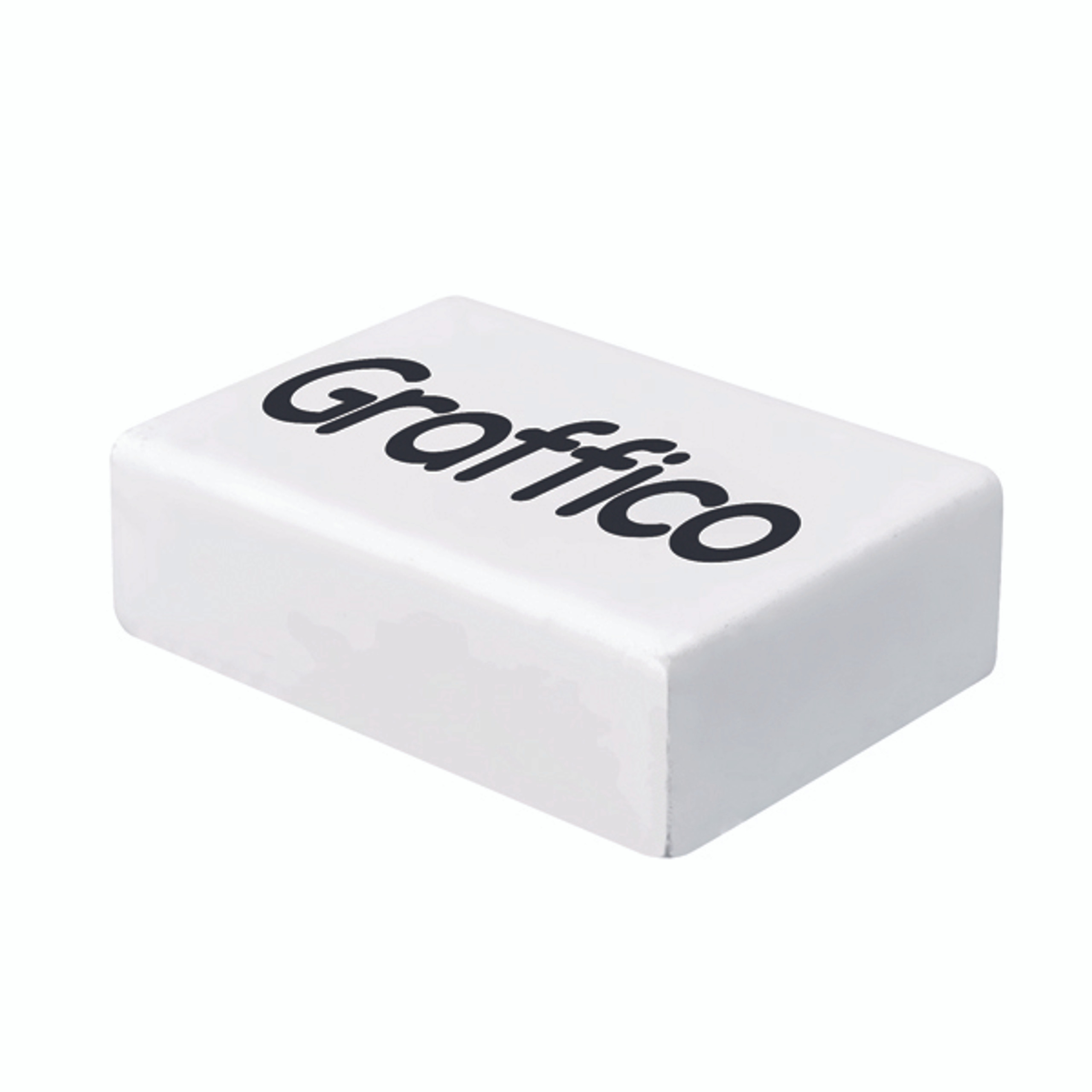 Graffico Plastic Eraser White (Pack of 45) EN05992 Supplies for Schools