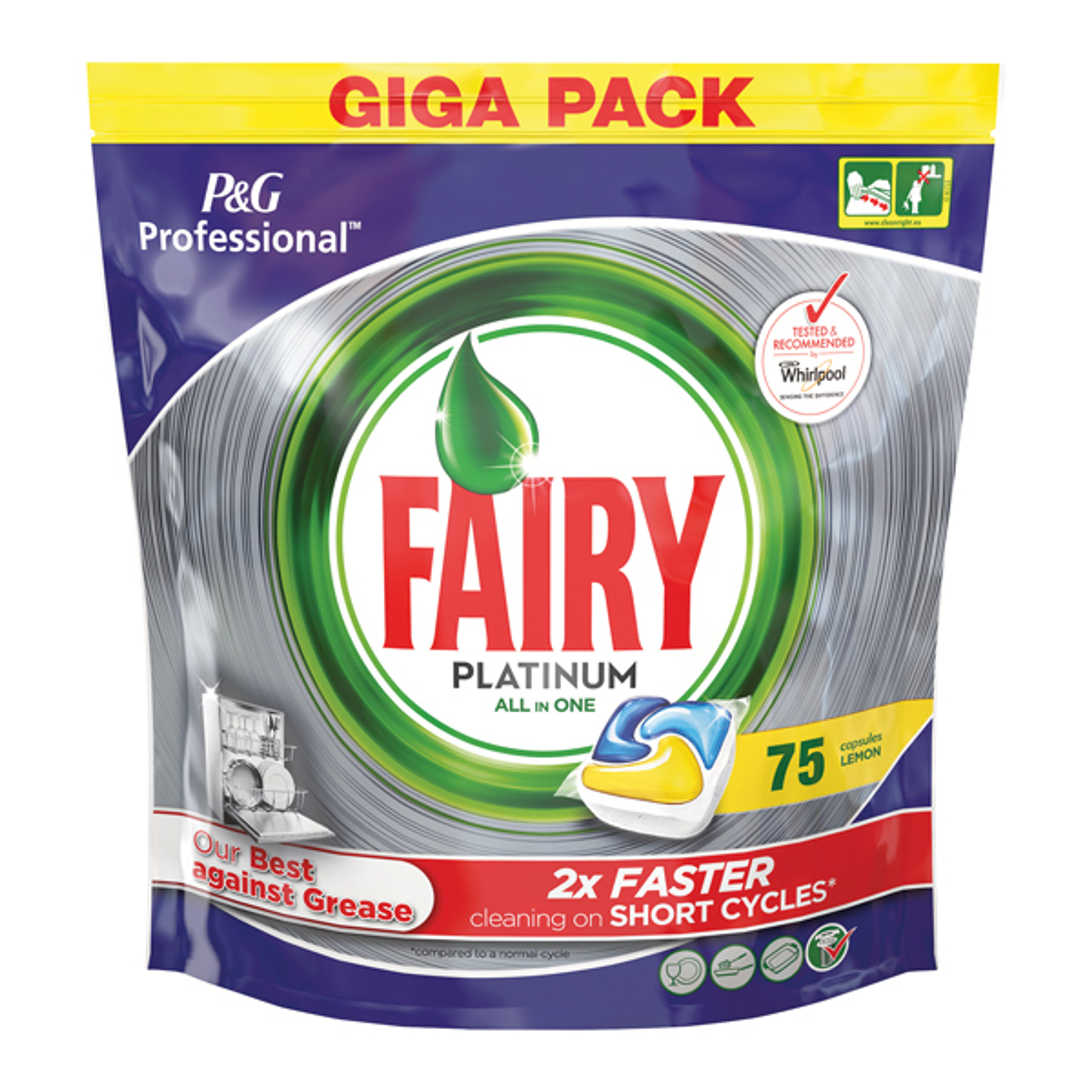 Fairy Platinum Dishwasher Tablets (Pack of 75) 81448293 Supplies for