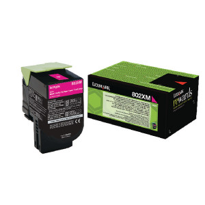 80C2XM0 Lexmark 80C2XM0 802XM Magenta Toner Extra High Yield Return Program 80C2XM0 Lexmark 80C2XM0 802XM Magenta Toner Extra High Yield Return Program