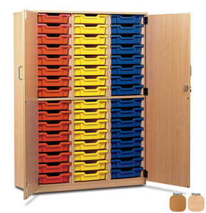MEQ48C-M Monarch Cupboard 48 Shallow Trays with Full Lockable Doors Beech MEQ48C-M Monarch Cupboard 48 Shallow Trays with Full Lockable Doors Beech