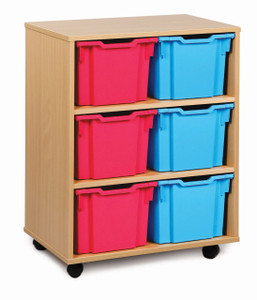 Monarch 6 Triple Tray Unit with 6 Triple Trays 2 columns of 3 in Beech or Maple MFC Monarch 6 Triple Tray Unit with 6 Triple Trays 2 columns of 3 in Beech or Maple MFC