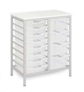 EF8811-M Monarch Metal Framed Storage Unit on Legs with 16 Shallow Trays EF8811-M Monarch Metal Framed Storage Unit on Legs with 16 Shallow Trays