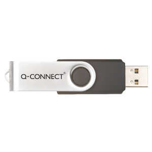 KF76970 Q-Connect Silver Black USB 2 0 Swivel 32Gb Flash Drive KF76970 KF76970 Q-Connect Silver Black USB 2 0 Swivel 32Gb Flash Drive KF76970