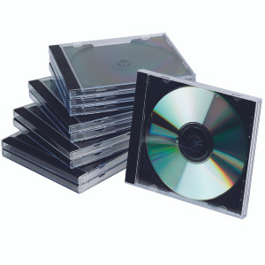 KF02209 Q-Connect Black Clear CD Jewel Case Pack 10 KF02209