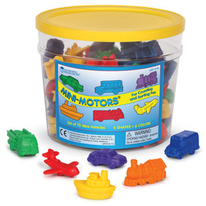 LER0190 Learning Resources Mini Motors Counters (Set of 72) LER0190 Learning Resources Mini Motors Counters (Set of 72)