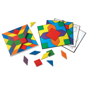 LER0289 Learning Resources Parquetry Blocks and Card Set LER0289 Learning Resources Parquetry Blocks and Card Set