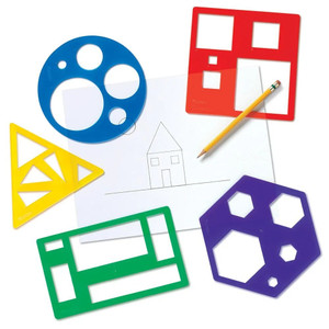 LER5440 Learning Resources Primary Shapes Template Set LER5440 Learning Resources Primary Shapes Template Set
