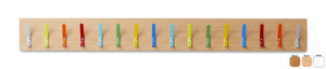 CH007-M Monarch Cloakroom Top with 16 Hooks Beech CH007-M Monarch Cloakroom Top with 16 Hooks Beech
