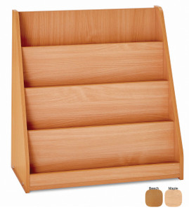 Monarch Library Unit with 4 Tiered Fixed Shelves Beech Monarch Library Unit with 4 Tiered Fixed Shelves Beech